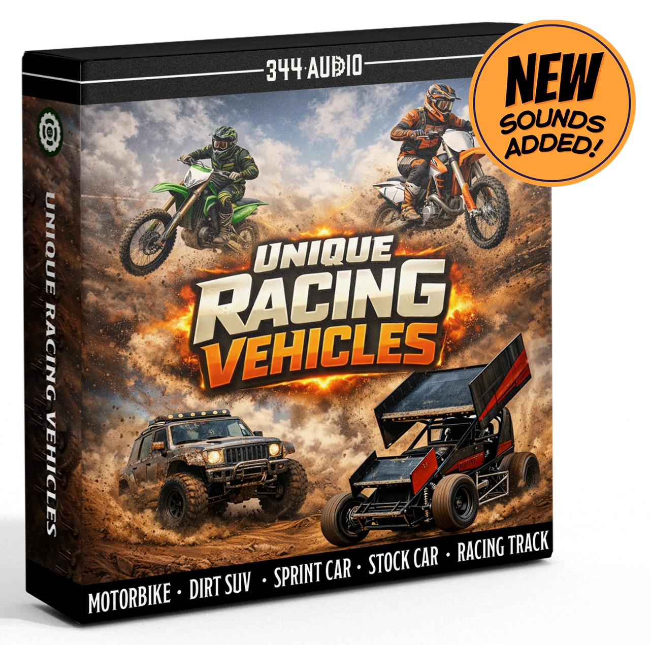 344 SFX - Unique Racing Vehicles Sample Packs Software GUI Artwork
