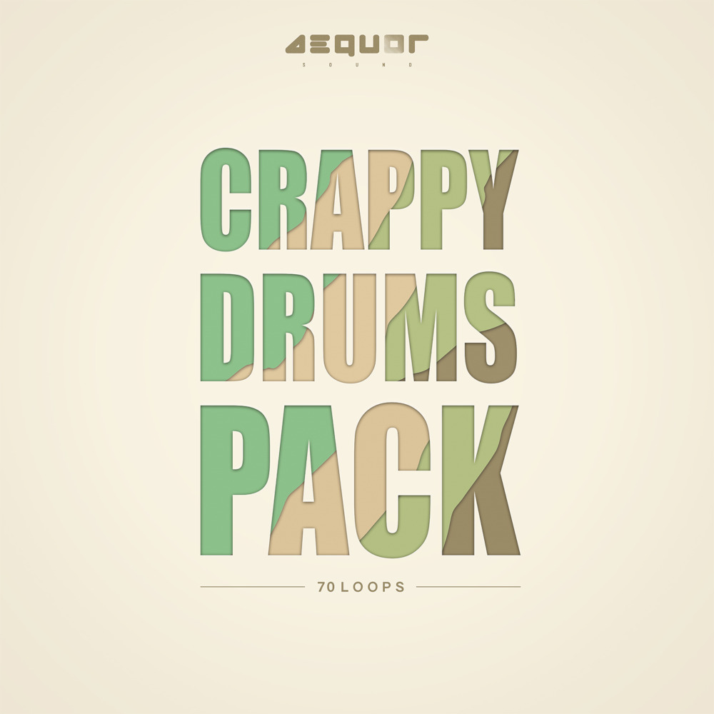 Aequor Sound - Crappy Drums Sample Packs Software GUI Artwork