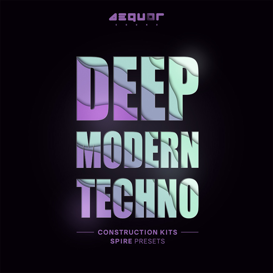 Aequor Sound - Deep Modern Techno Sample Packs Software GUI Artwork