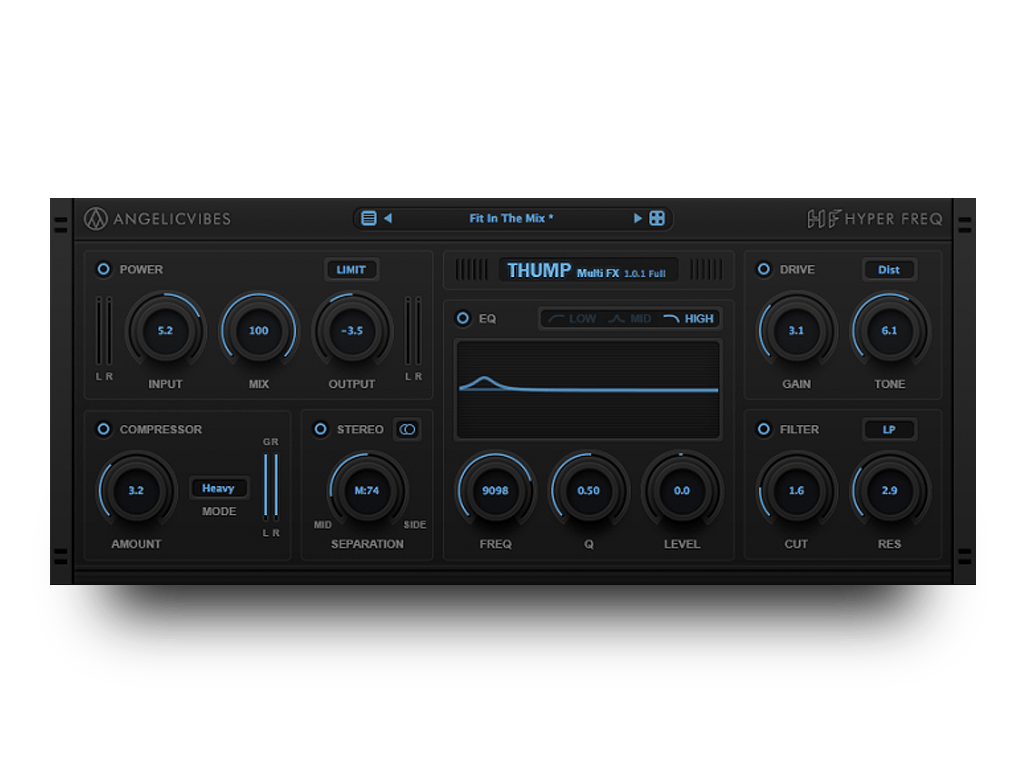 Angelic Vibes - Thump Plugins & FX Software GUI Artwork