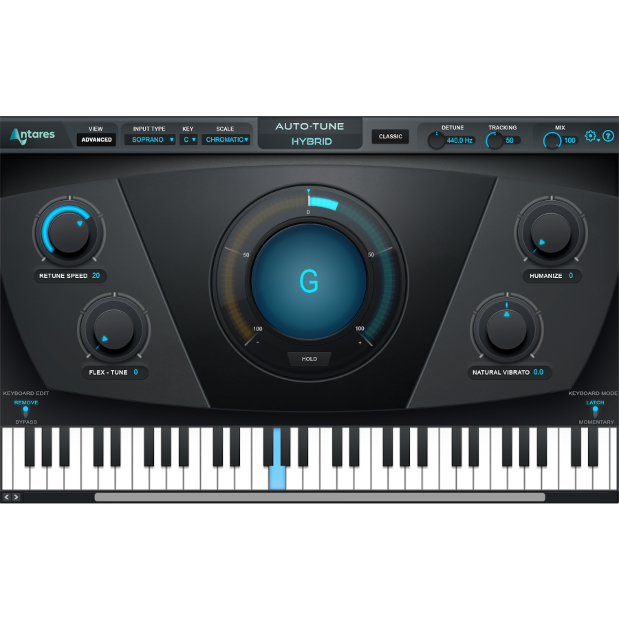 AutoTune - AutoTune Hybrid Plugins & FX Software GUI Artwork