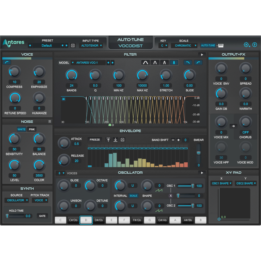 AutoTune - AutoTune Vocodist Plugins & FX Software GUI Artwork