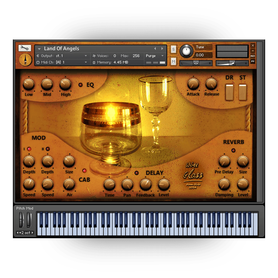Atom Hub - Wine Glass V2 Kontakt Instruments Software GUI Artwork