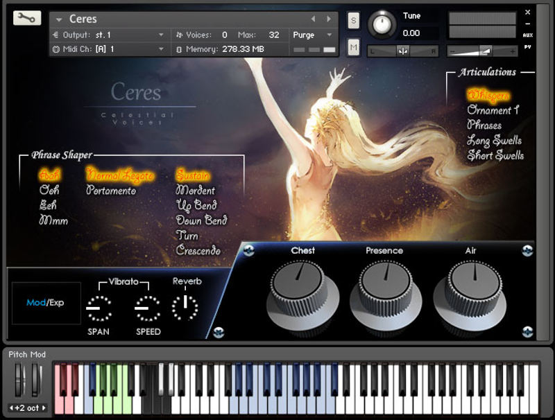Auddict - Ceres Kontakt Instruments Software GUI Artwork