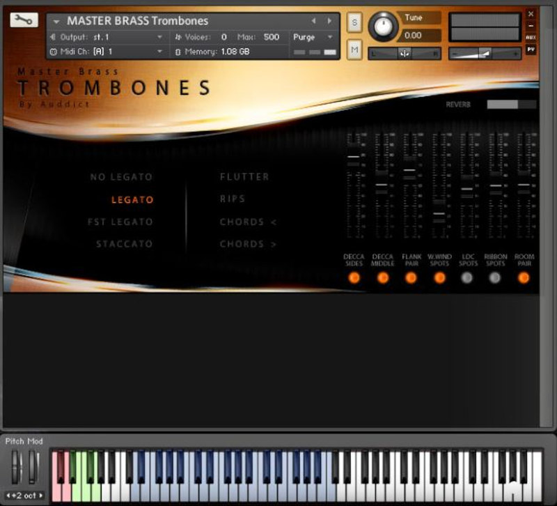 Auddict - Master Brass - Trombones Kontakt Instruments Software GUI Artwork