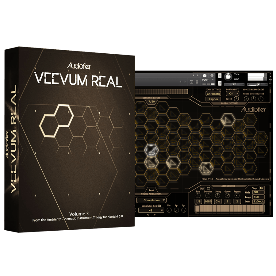 Audiofier - Veevum 3 - Real Kontakt Instruments Software GUI Artwork