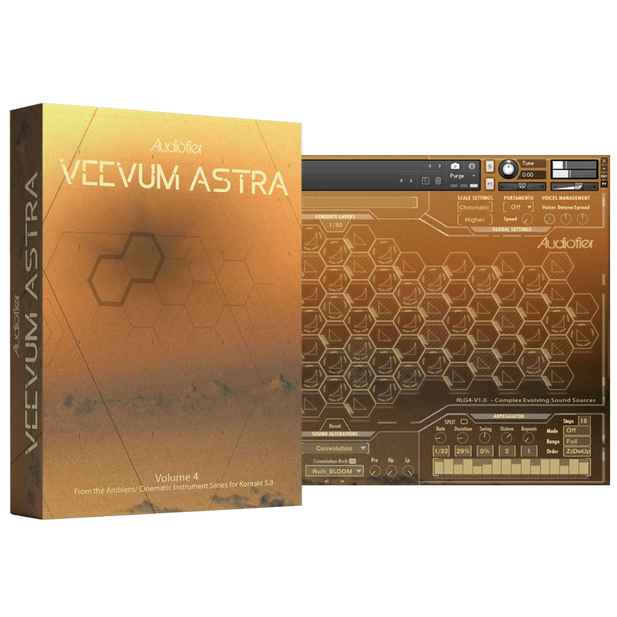 Audiofier - Veevum 4 - Astra Kontakt Instruments Software GUI Artwork