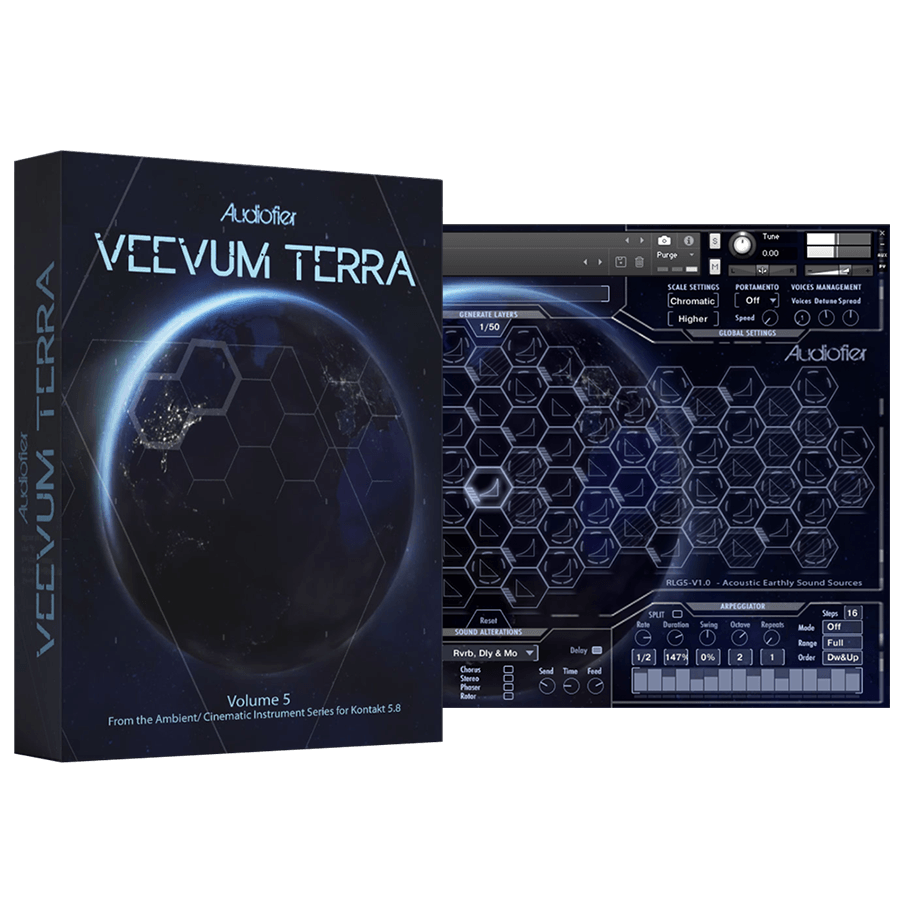 Audiofier - Veevum 5 - Terra Kontakt Instruments Software GUI Artwork