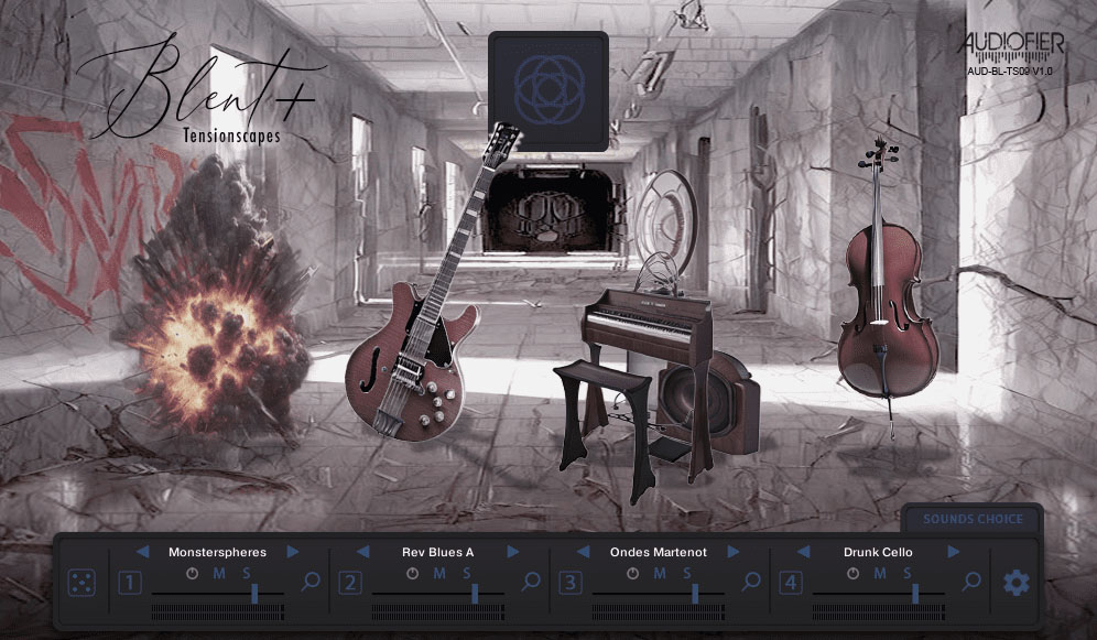 Audiofier - Blent 9 - Tensionscapes Kontakt Instruments Software GUI Artwork