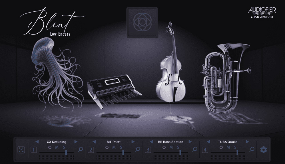 Audiofier - Blent 1 - Low Enders Kontakt Instruments Software GUI Artwork