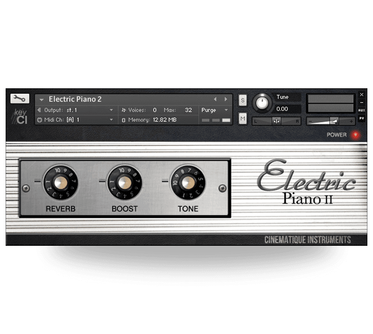 Cinematique Instruments - Electric Piano Kontakt Instruments Software GUI Artwork