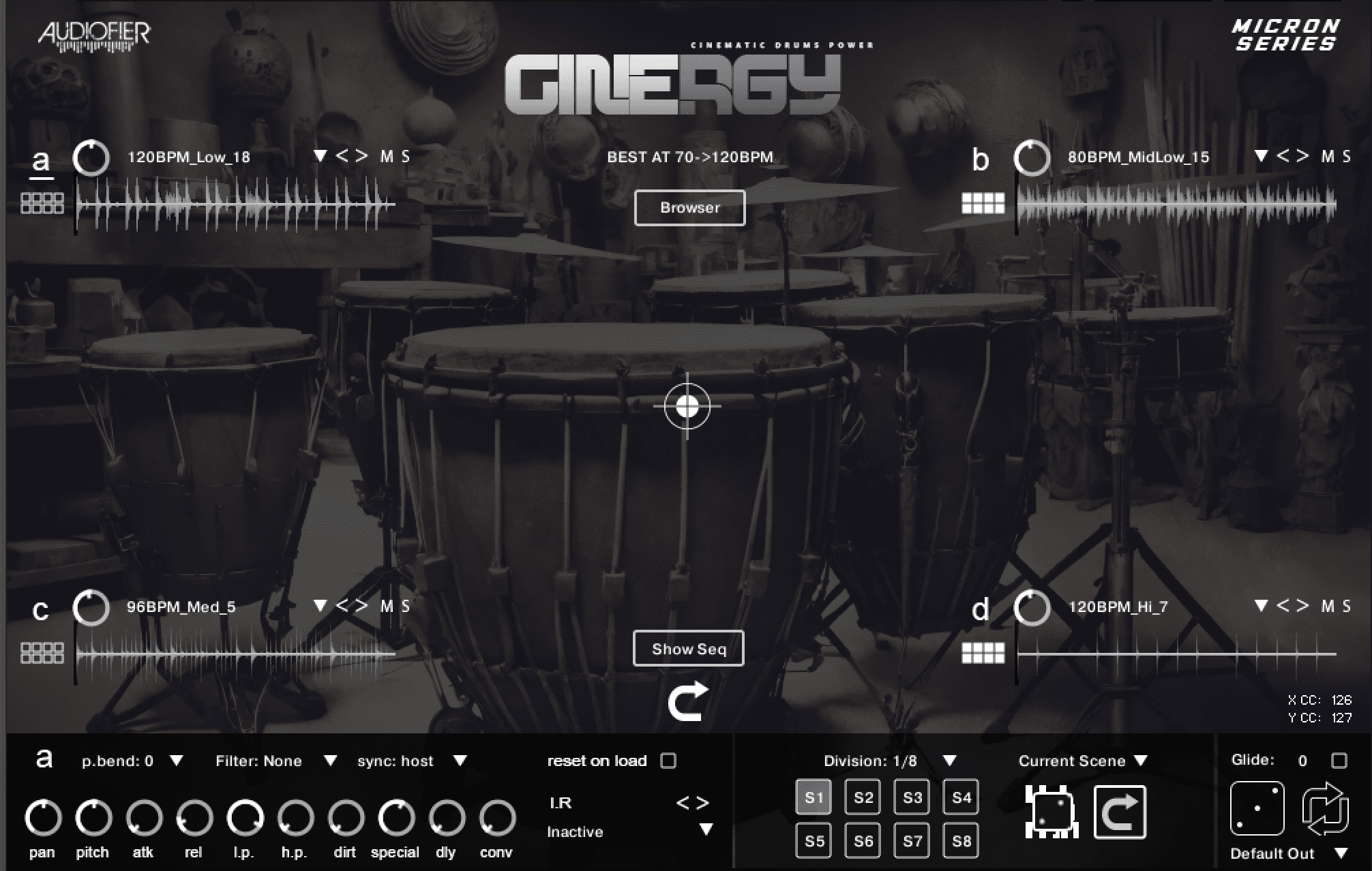 Audiofier - Micron – Cinergy Kontakt Instruments Software GUI Artwork