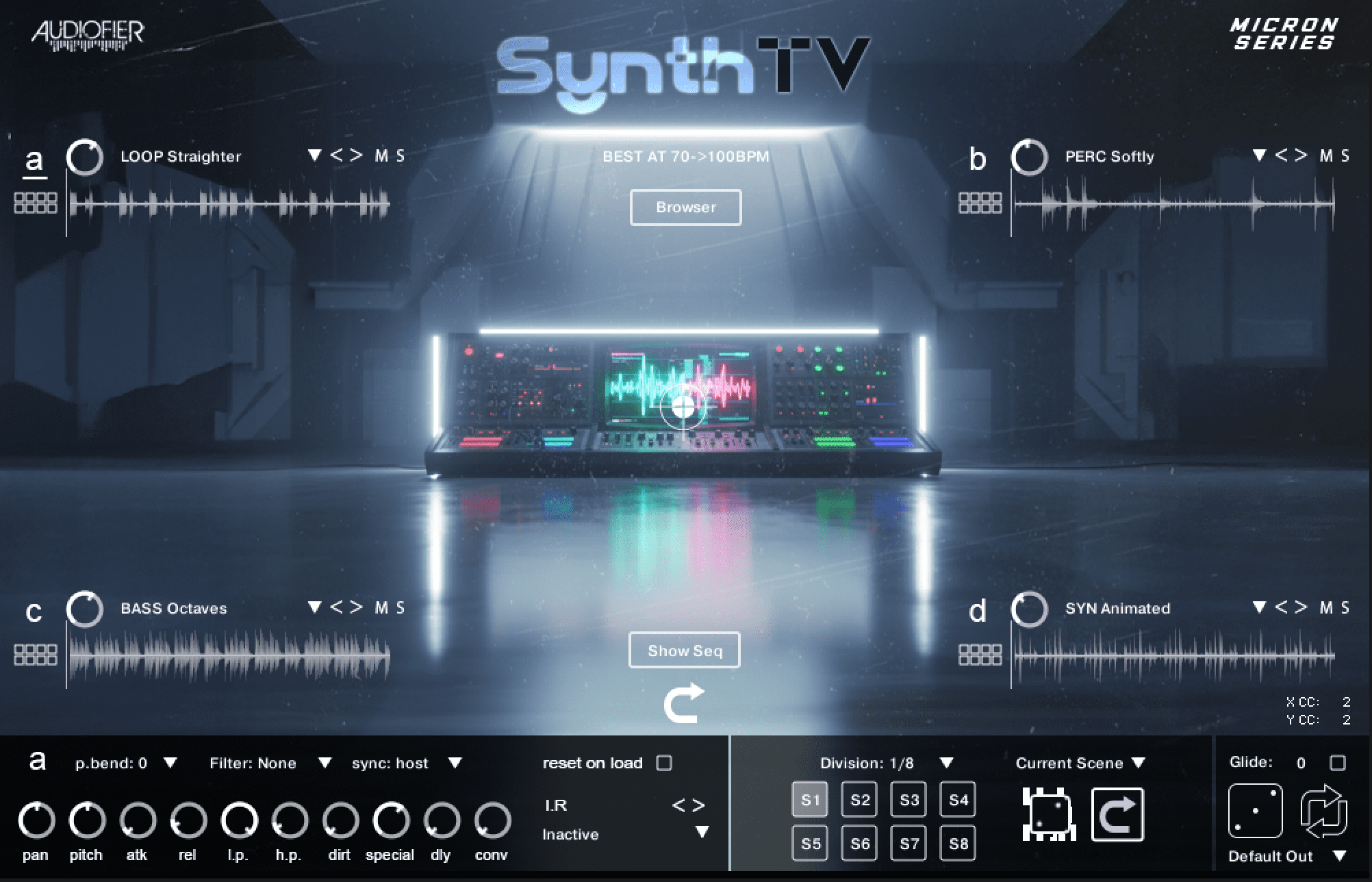 Audiofier - Micron - SynthTV Kontakt Instruments Software GUI Artwork