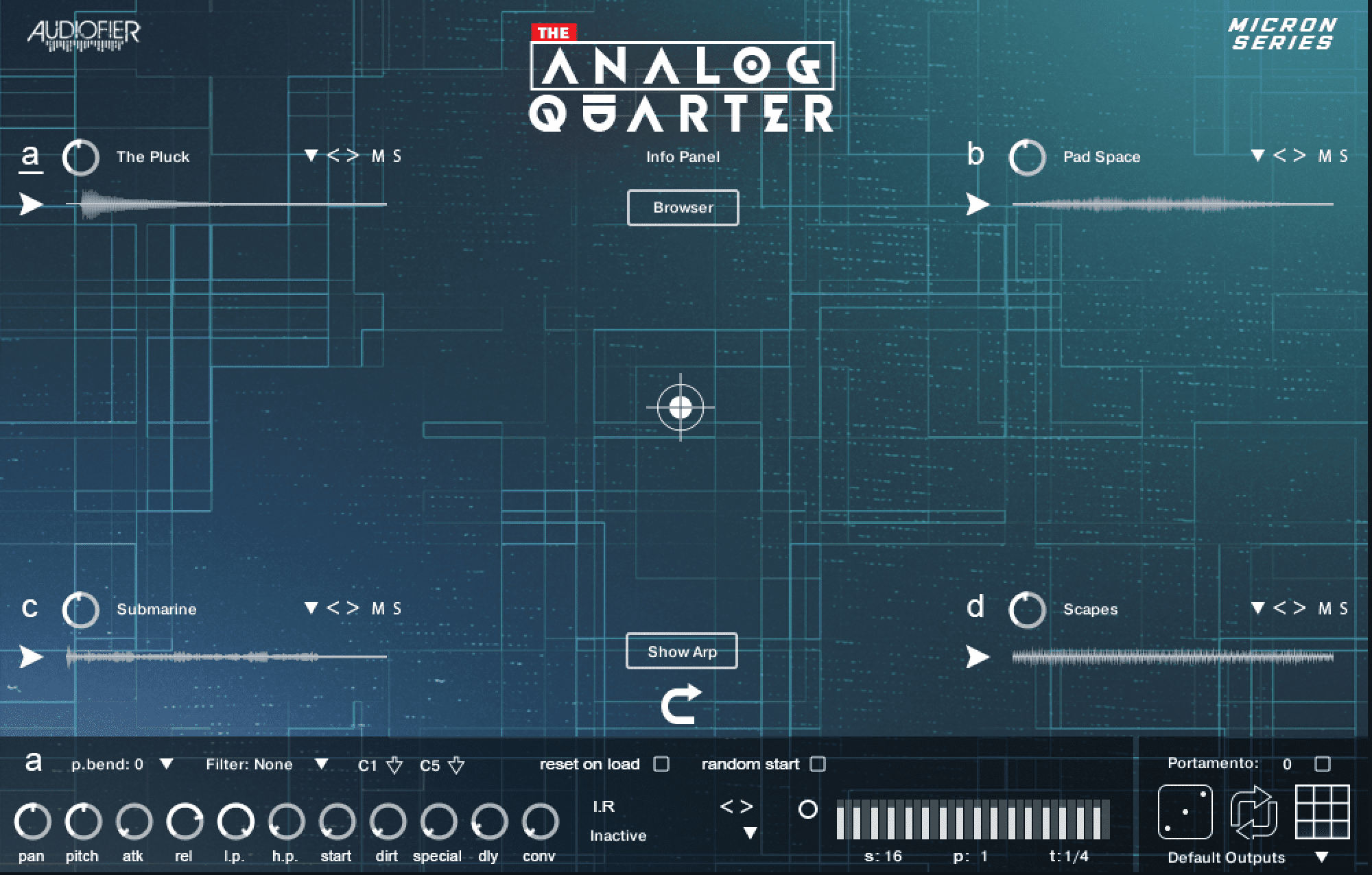 Audiofier - Micron – The Analog Quarter Kontakt Instruments Software GUI Artwork