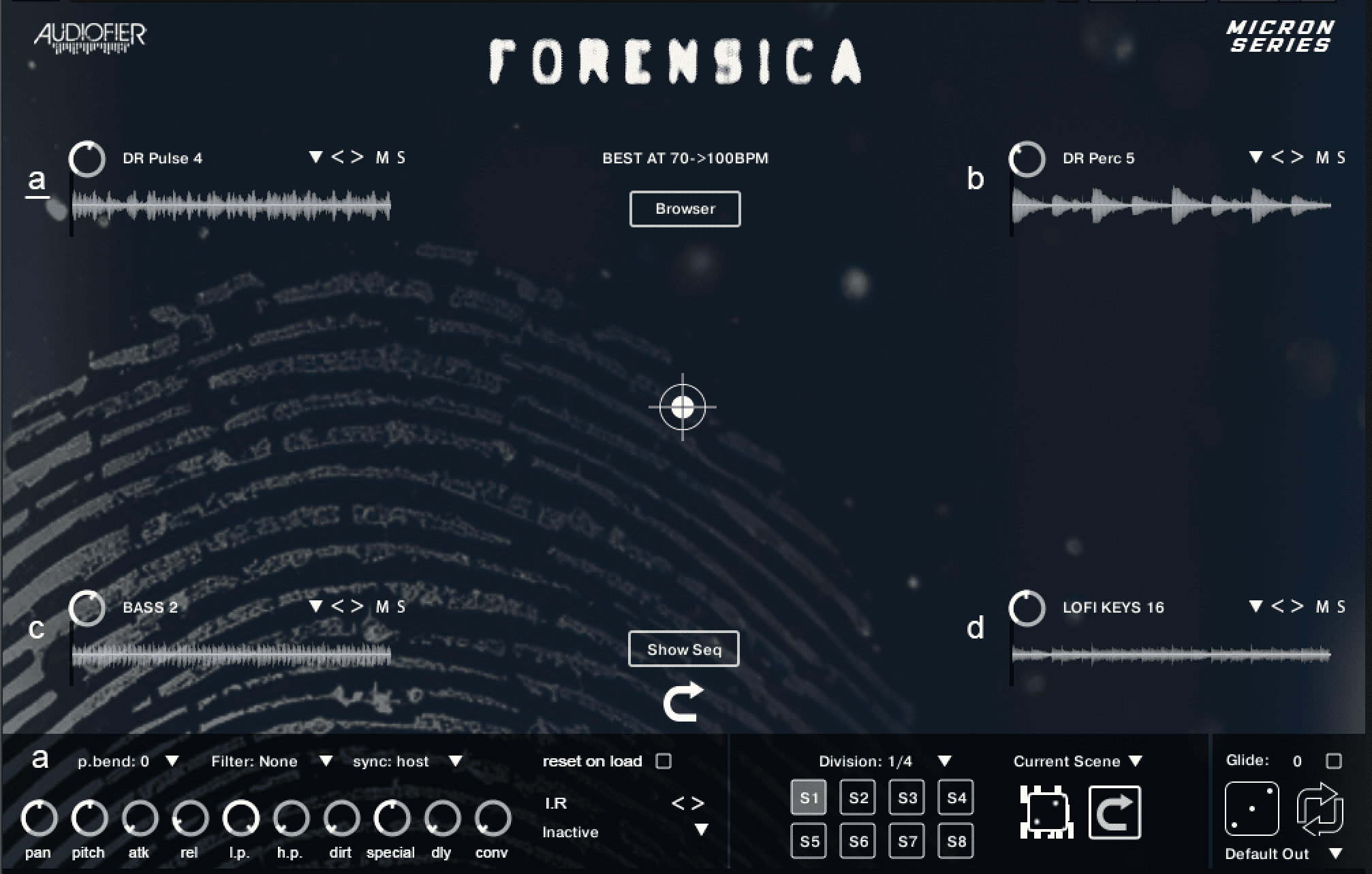 Audiofier - Micron – Forensica Kontakt Instruments Software GUI Artwork