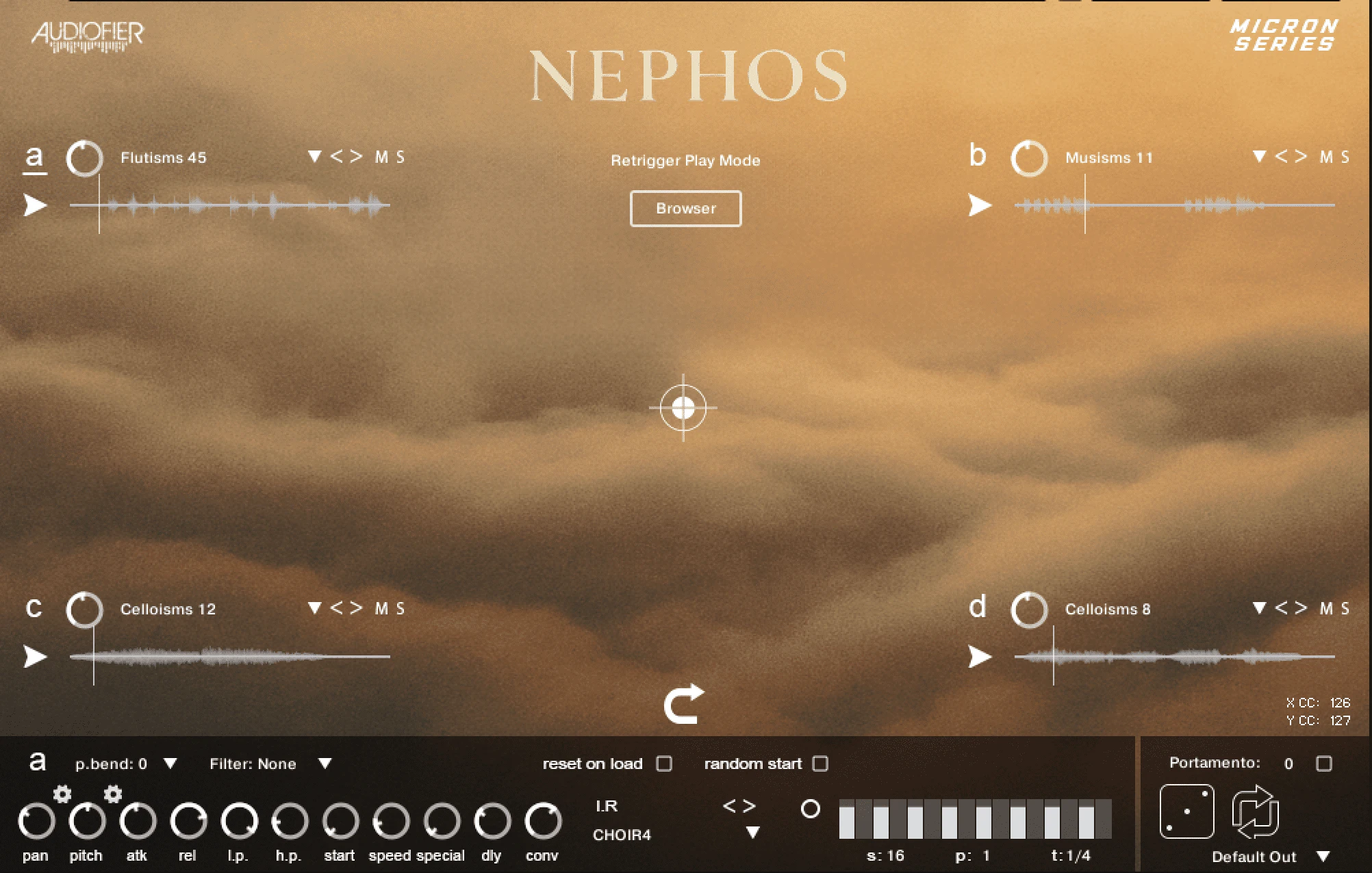 Audiofier - Micron - Nephos Kontakt Instruments Software GUI Artwork