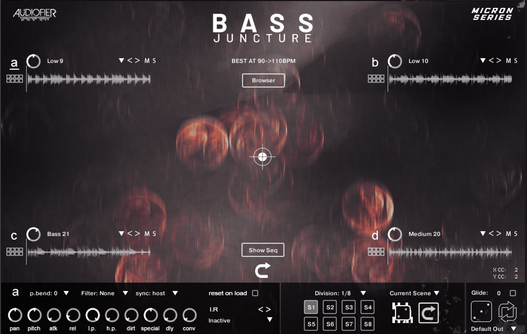 Audiofier - Micron - Bass Juncture Kontakt Instruments Software GUI Artwork