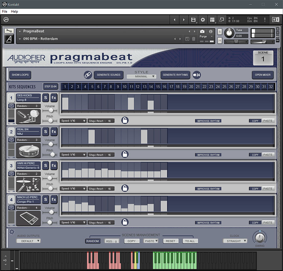 Audiofier - Pragmabeat Kontakt Instruments Software GUI Artwork