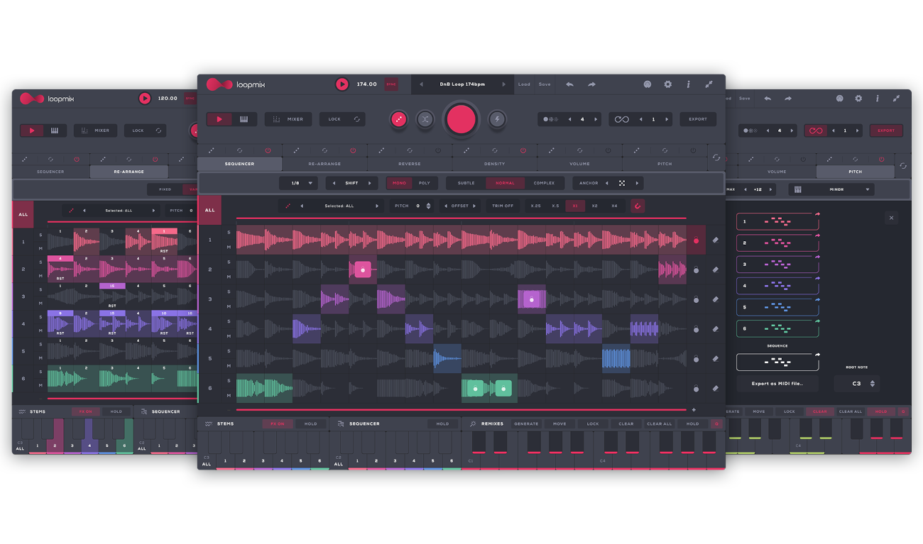 Audiomodern - Loopmix Plugins & FX Software GUI Artwork