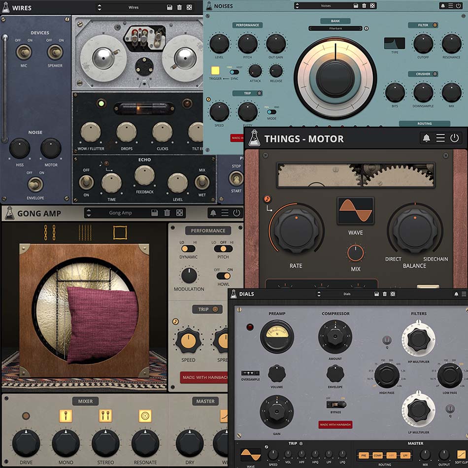 AudioThing - Hainbach Bundle Plugins & FX Software GUI Artwork