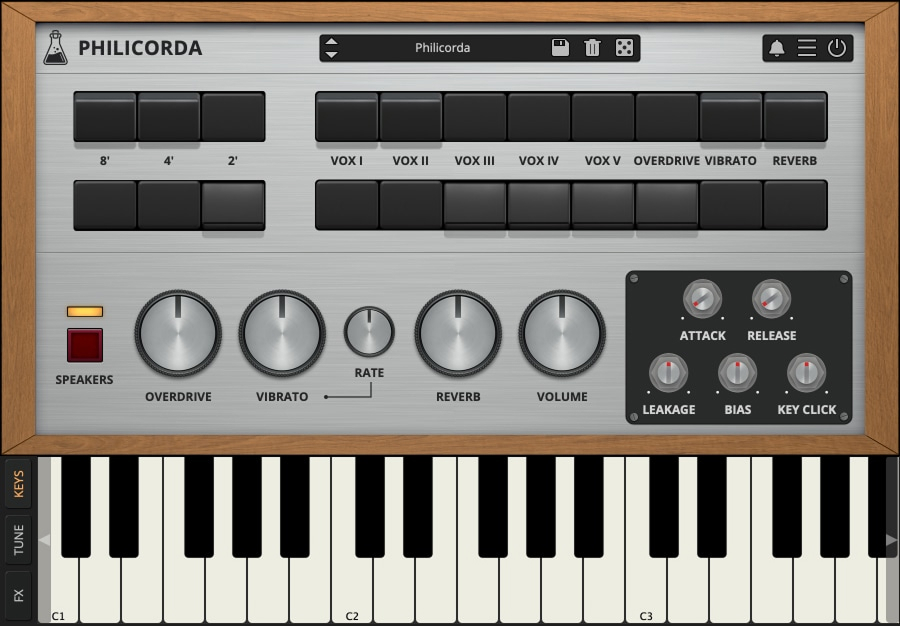 AudioThing - Philicorda Plugins & FX Software GUI Artwork