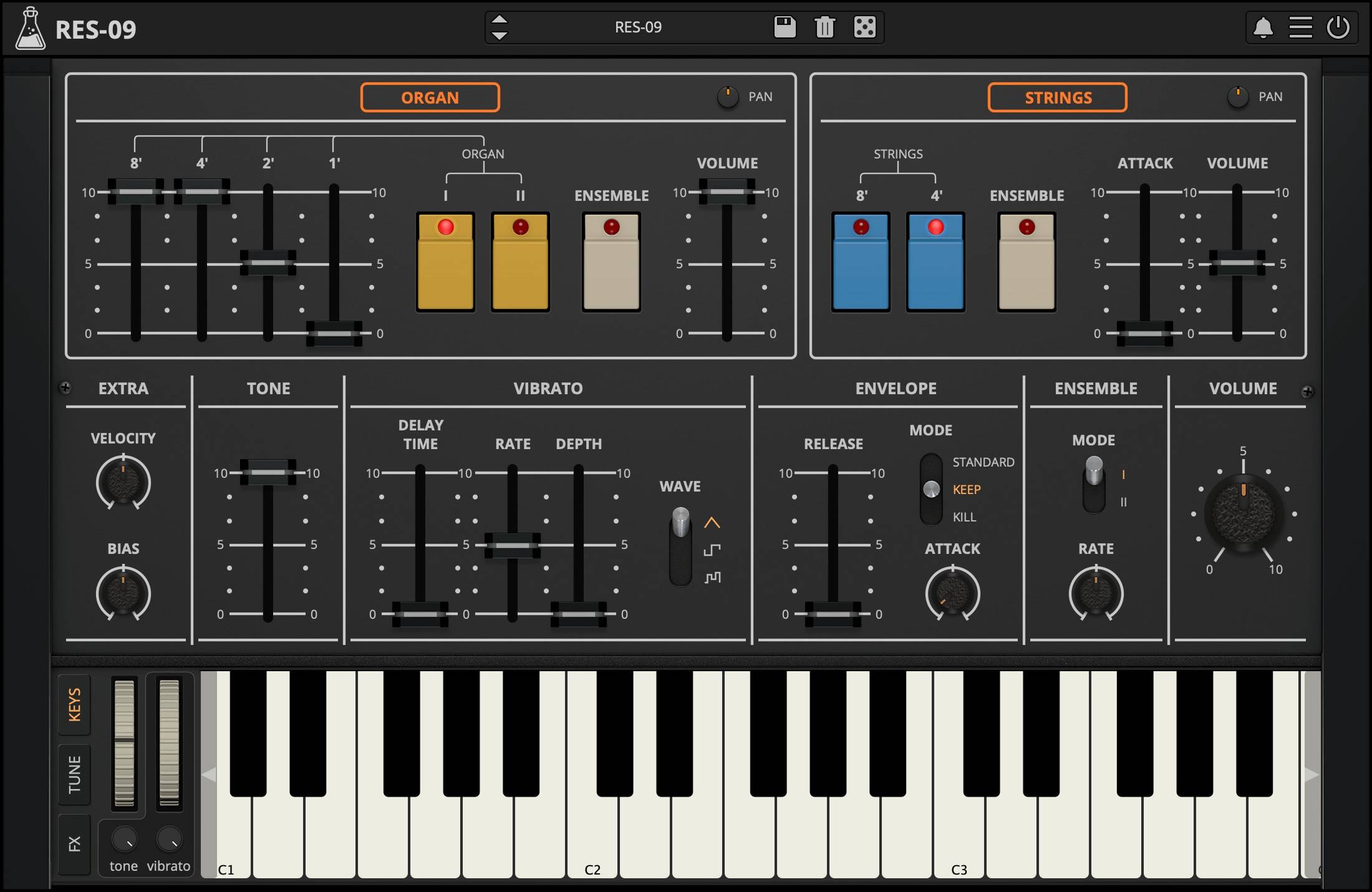 AudioThing - RES-09 Plugins & FX Software GUI Artwork