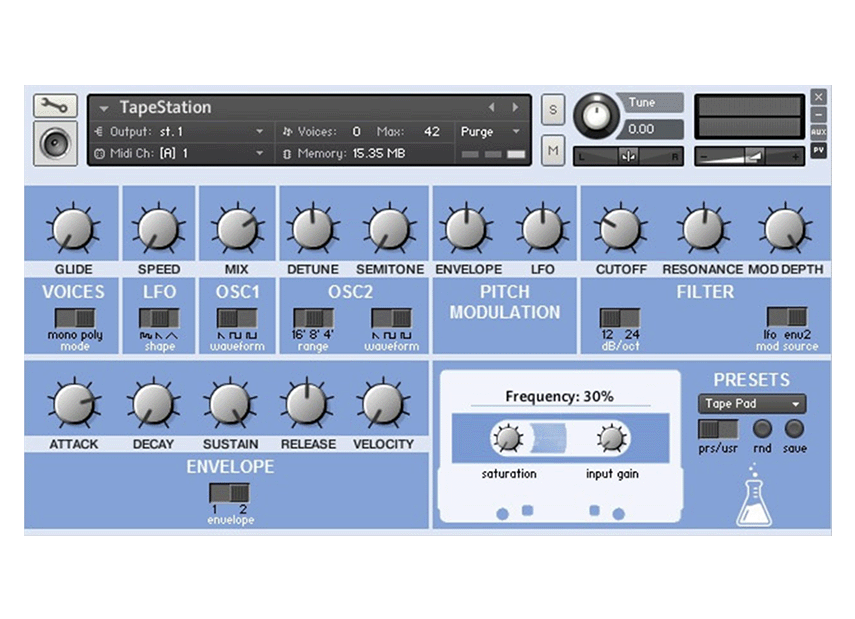 AudioThing - TapeStation Kontakt Instruments Software GUI Artwork