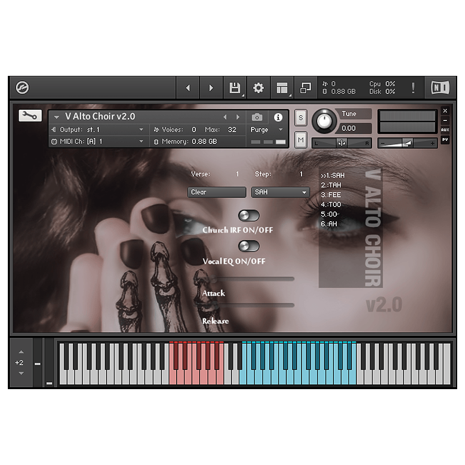 Bela D Media - V Alto Choir Kontakt Instruments Software GUI Artwork