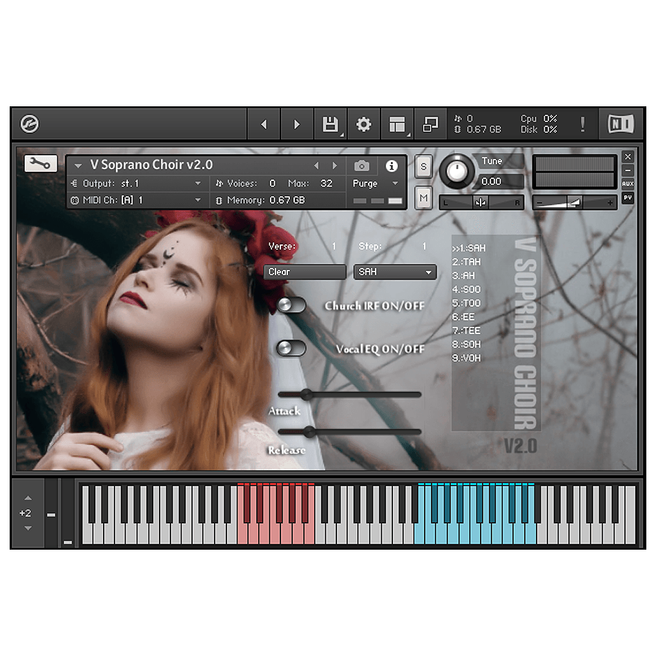 Bela D Media - V Soprano Choir Kontakt Instruments Software GUI Artwork