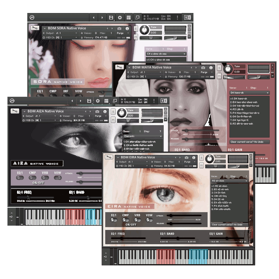 Bela D Media - Native Voice Complete Kontakt Instruments Software GUI Artwork