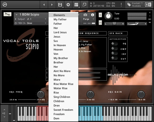 Bela D Media - Vocal Tools - Scipio Kontakt Instruments Software GUI Artwork