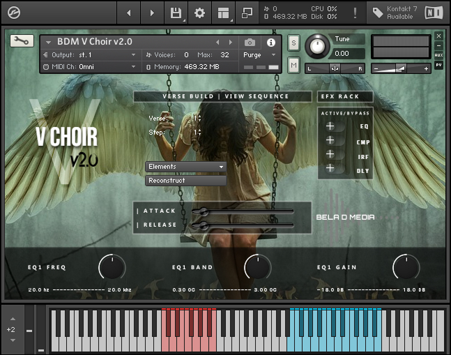 Bela D Media - V Choir V2 Kontakt Instruments Software GUI Artwork