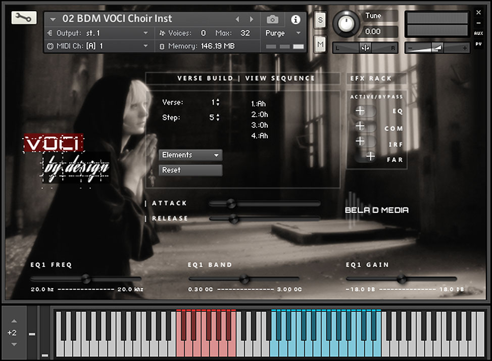 Bela D Media - VOCI by design Kontakt Instruments Software GUI Artwork