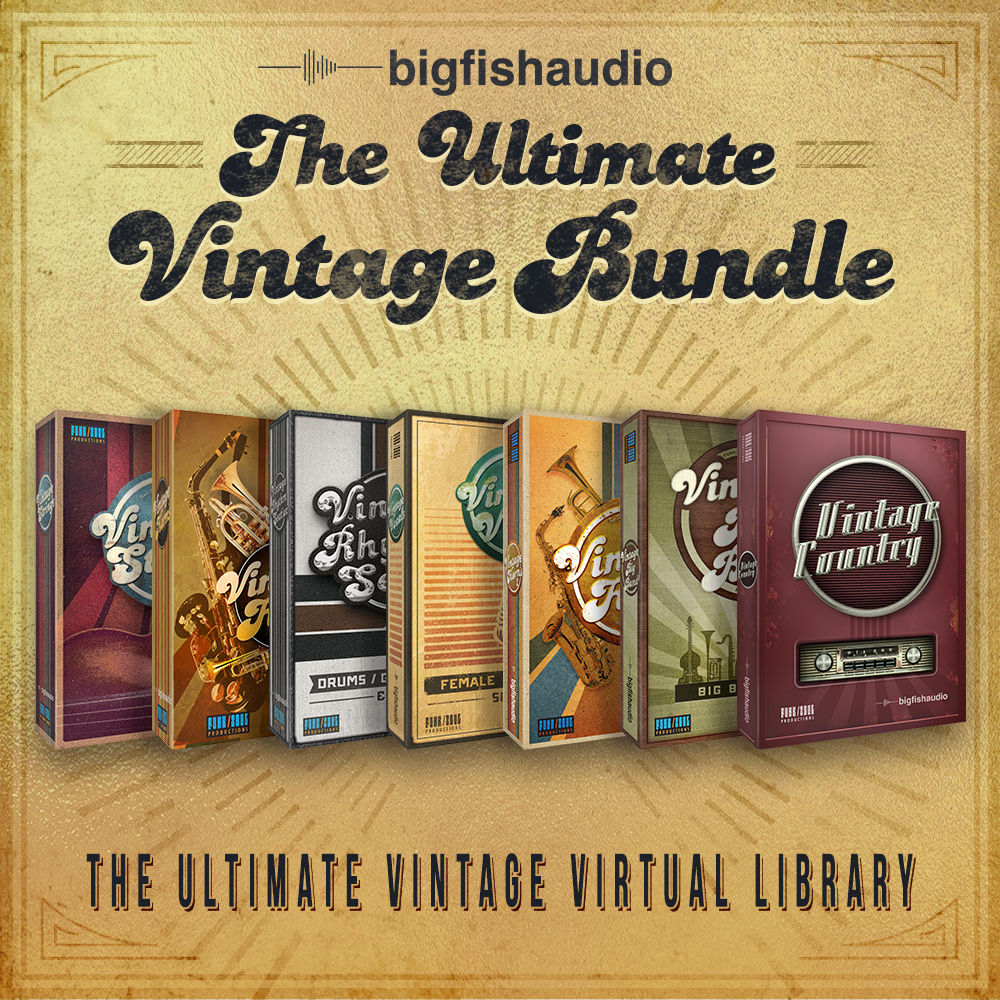 Big Fish Audio - Ultimate Vintage Bundle Kontakt Instruments Software GUI Artwork