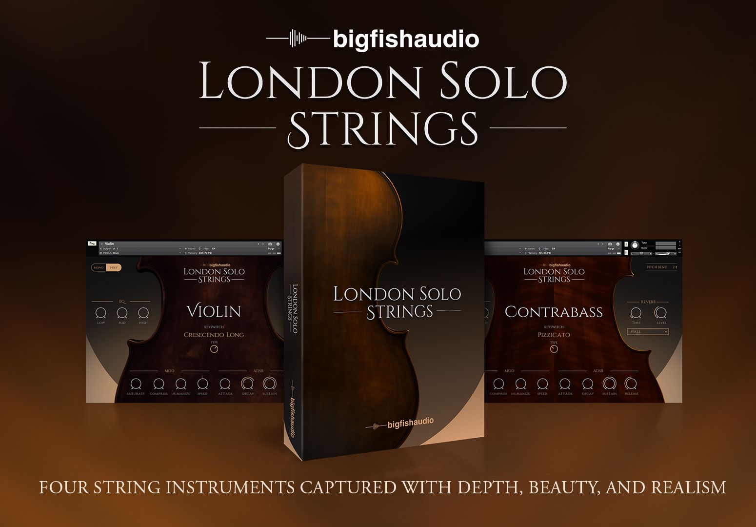 Big Fish Audio - London Solo Strings Kontakt Instruments Software GUI Artwork