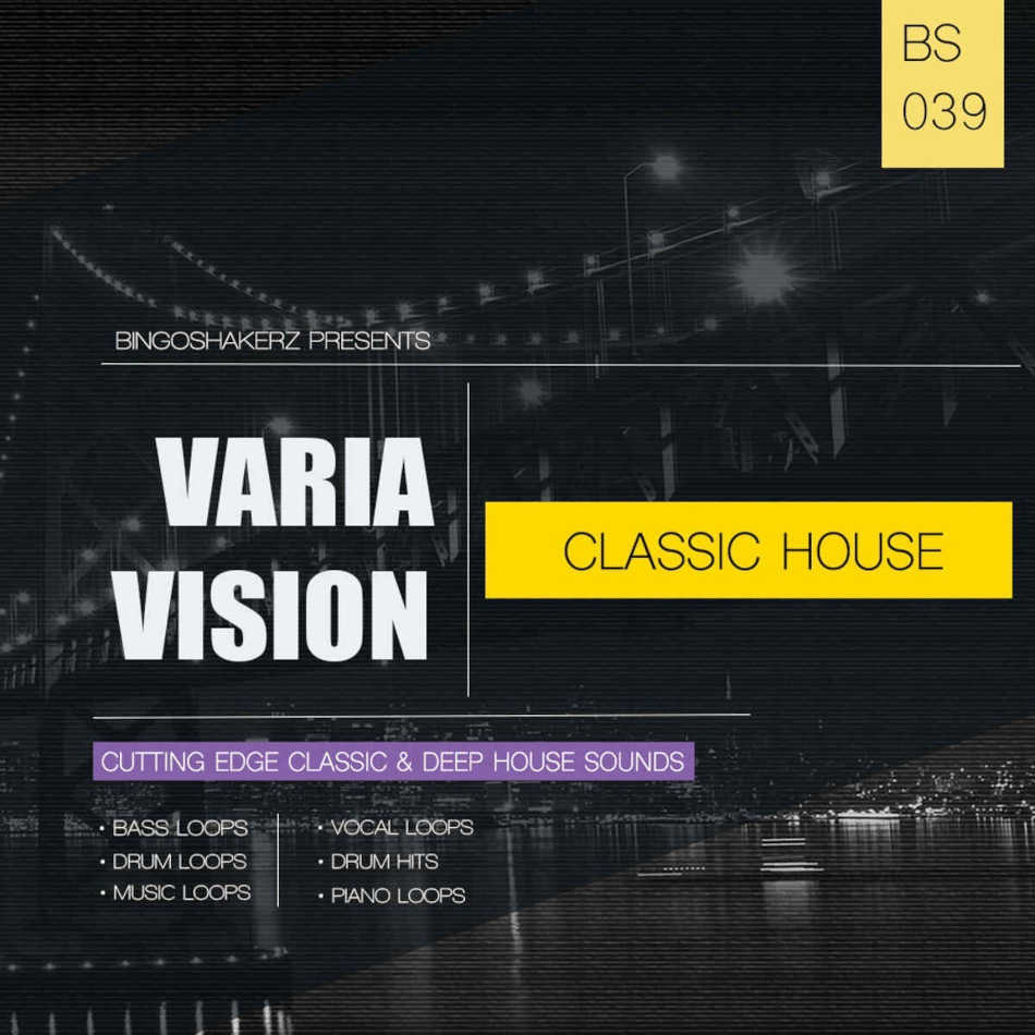 Bingoshakerz - Variavision: Classic House Sample Packs Software GUI Artwork