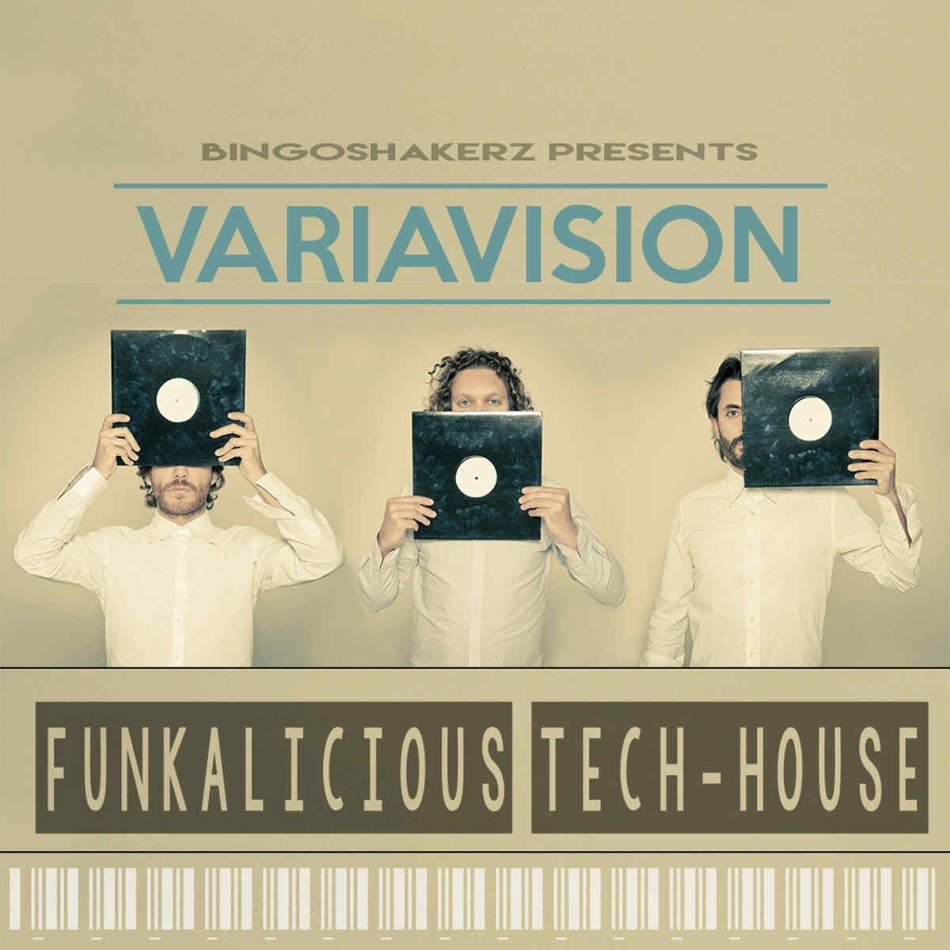 Bingoshakerz - Variavision: Funkalicious Tech House Sample Packs Software GUI Artwork