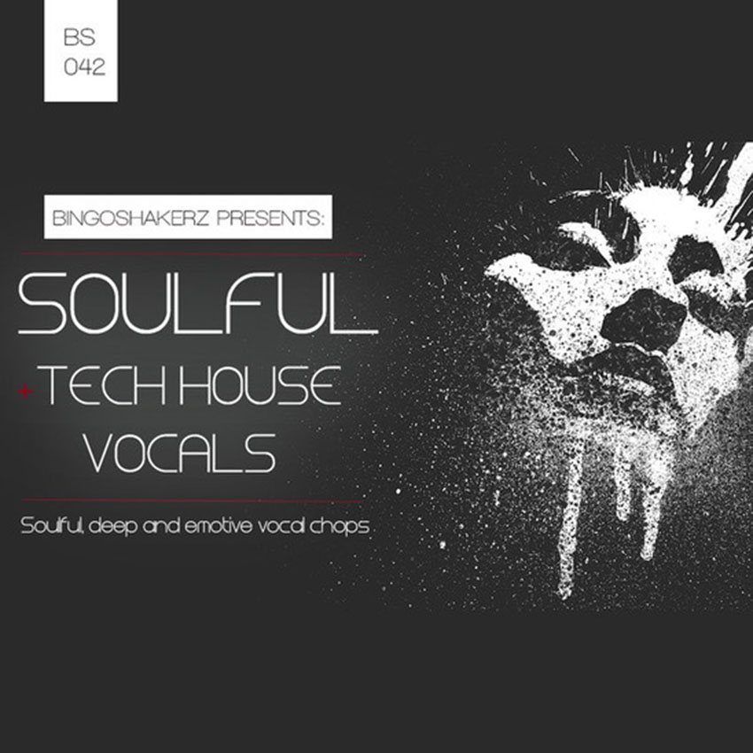 Bingoshakerz - Soulful & Tech House Vocals Sample Packs Software GUI Artwork