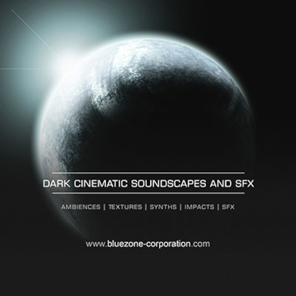 Bluezone Corporation - Dark Cinematic Soundscapes and Sound Effects Sample Packs Software GUI Artwork