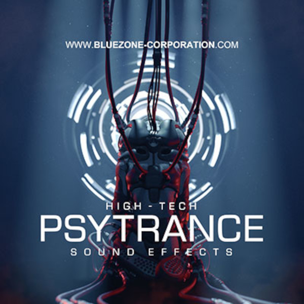 Bluezone Corporation - High Tech Psytrance Sound Effects Sample Packs Software GUI Artwork