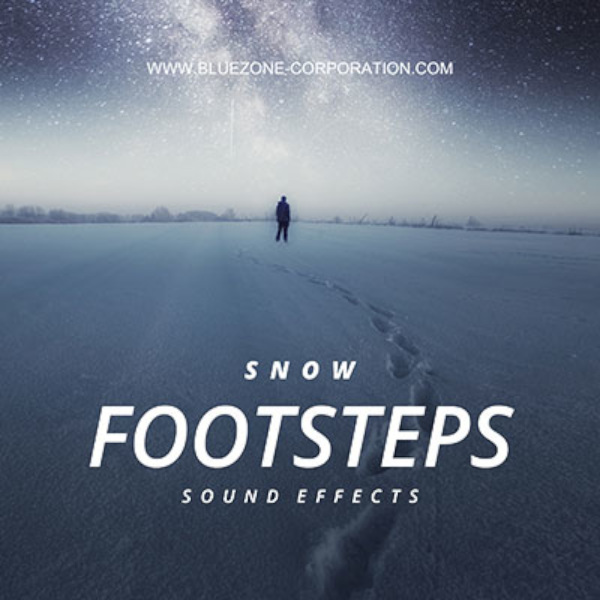 Bluezone Corporation - Snow Footsteps Sound Effects Sample Packs Software GUI Artwork