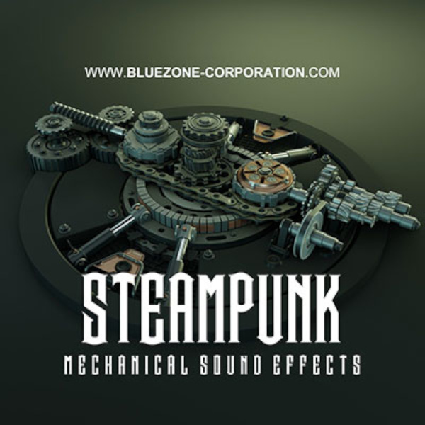 Bluezone Corporation - Steampunk Mechanical Sound Effects Sample Packs Software GUI Artwork
