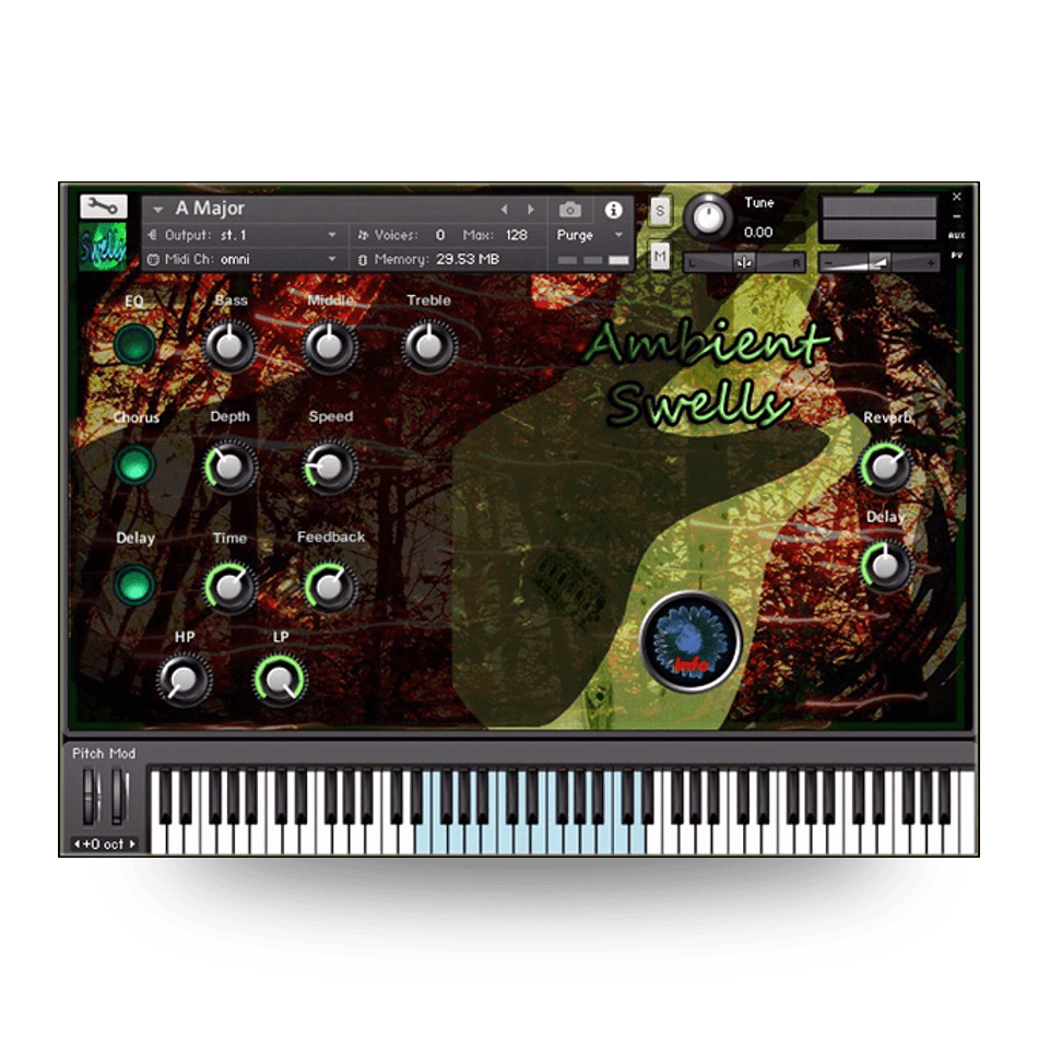 Boyss-Sound-e-Scapes - Ambient Swells Kontakt Instruments Software GUI Artwork