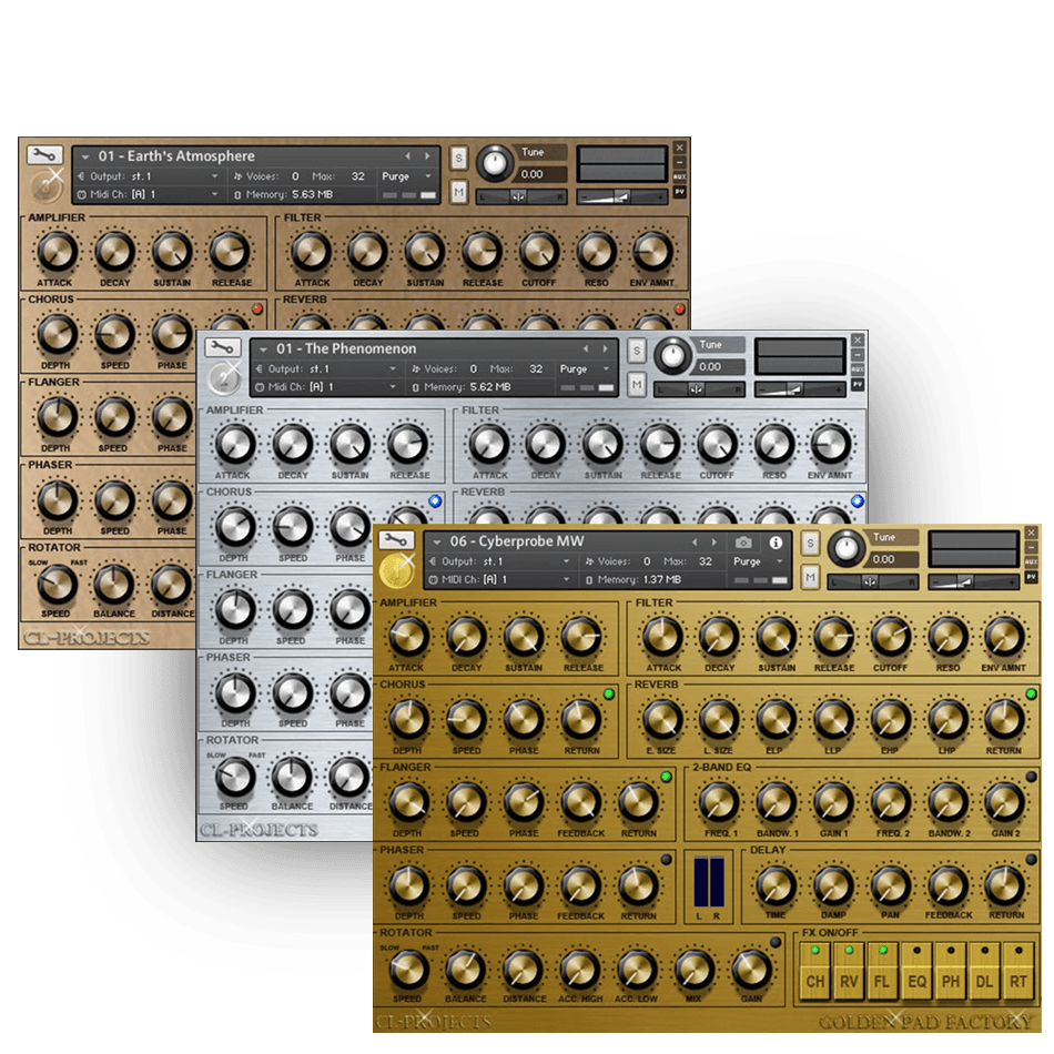CL-Projects - Pad Factory Bundle Kontakt Instruments Software GUI Artwork