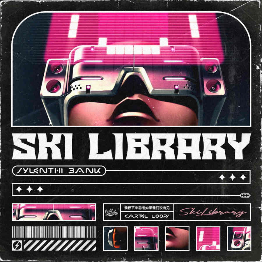 Cartel Loops - Ski Library Sylenth1 Bank Presets Software GUI Artwork
