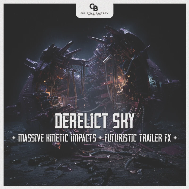 Christian Bartrow Sound Design - Derelict Sky Sample Packs Software GUI Artwork