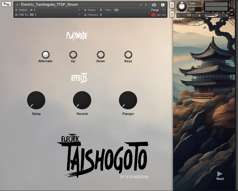 Christian Bartrow Sound Design - Electric Taishogoto Vol 01 Screenshot 2