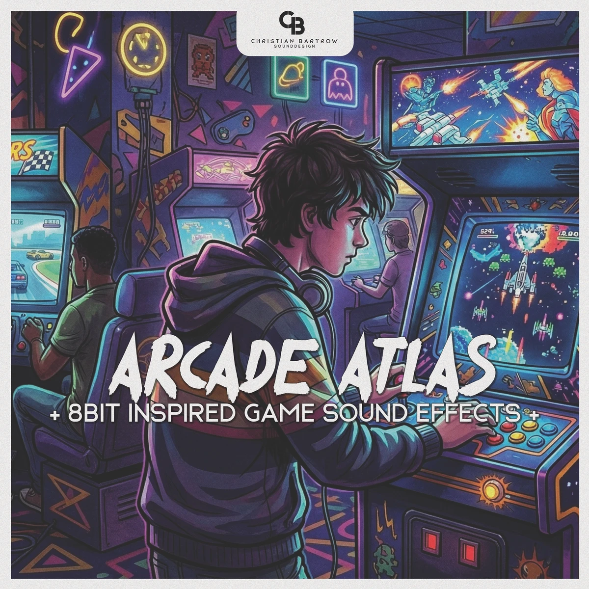 Christian Bartrow Sound Design - ARCADE ATLAS - Retro Game SFX Sample Packs Software GUI Artwork