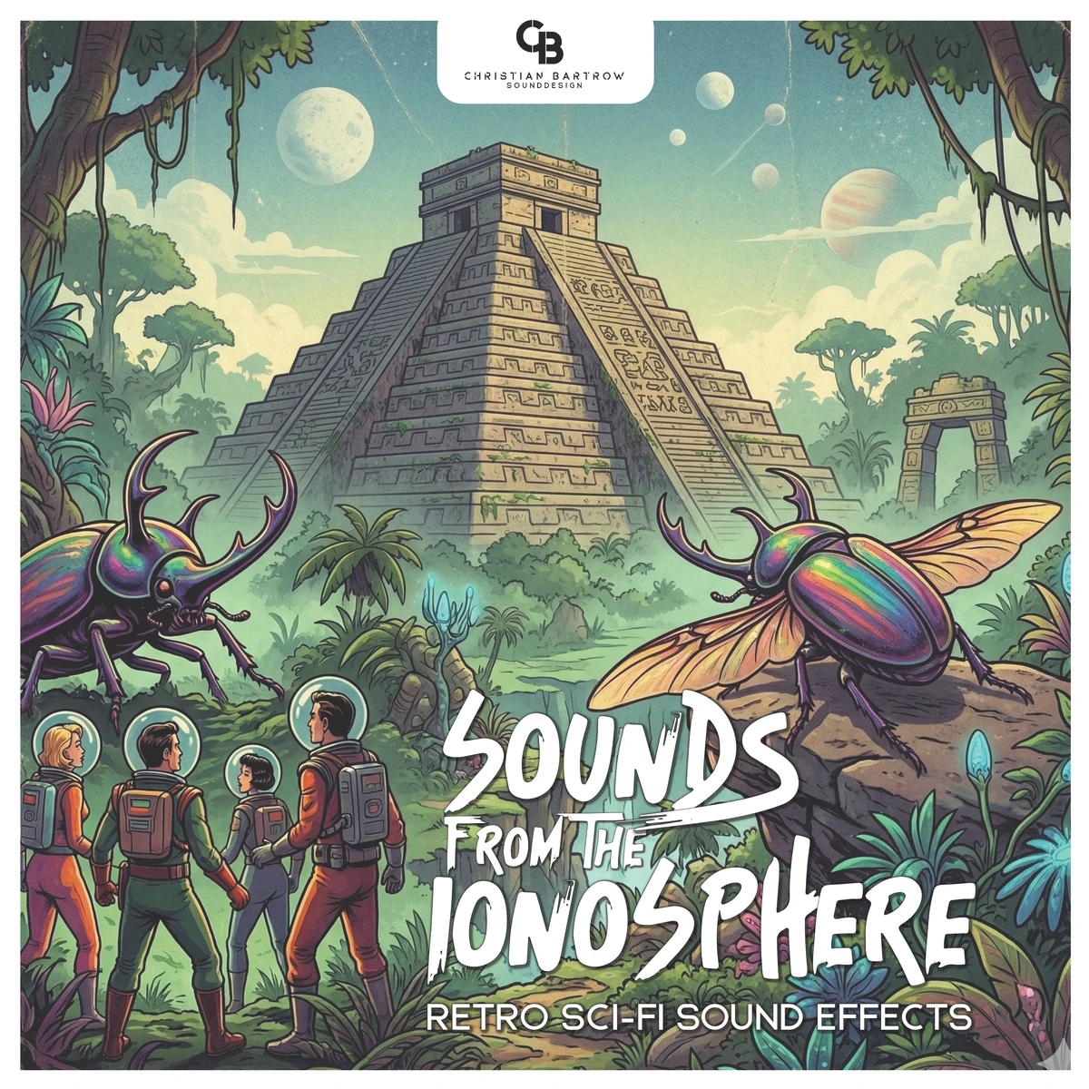 Christian Bartrow Sound Design - Sounds from the Ionosphere – Retro Sci-Fi Pack Sample Packs Software GUI Artwork