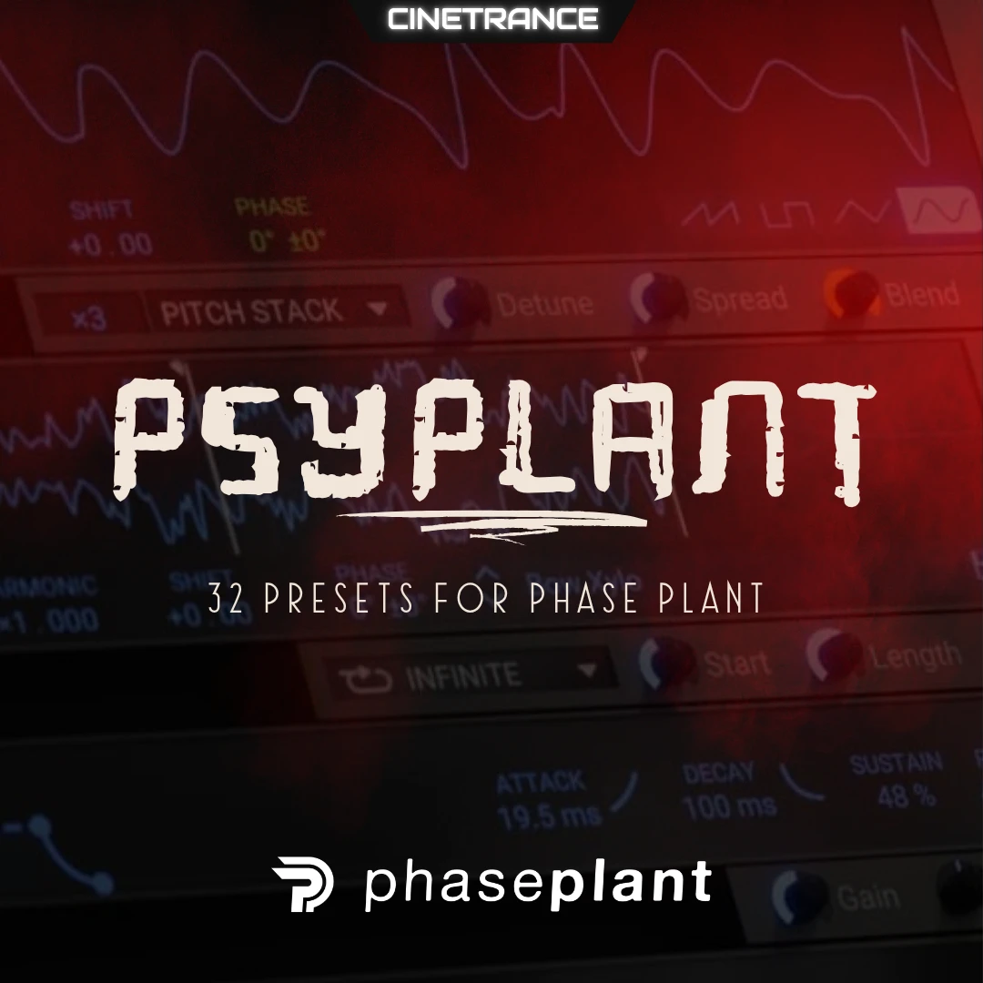 CineTrance - PsyPlant for Phase Plant Presets Software GUI Artwork